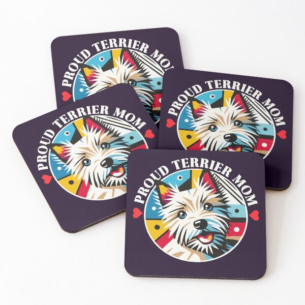 Item preview, Proud Terrier Mom – Spunky Spark-Patch Badge designed and sold by Victor Shadehorn.