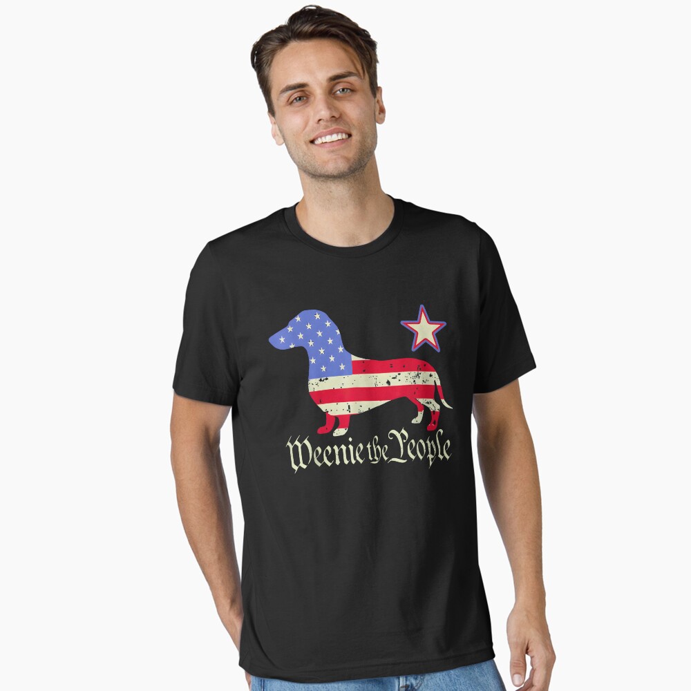 American 4th Of July Dachshund Lover Shirt Weenie The People Poster