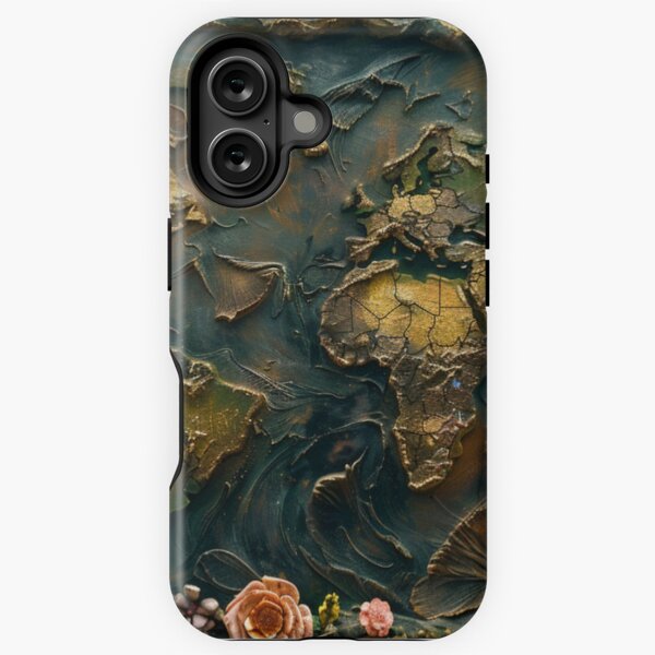 Item preview, Vintage Floral World Map – AI Art designed and sold by simmebest.