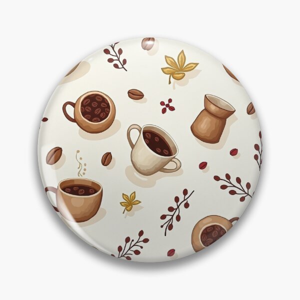 Item preview, Coffee Time — Cozy Coffee Pattern for Stickers, T-Shirts & Mugs designed and sold by JuliJoy.