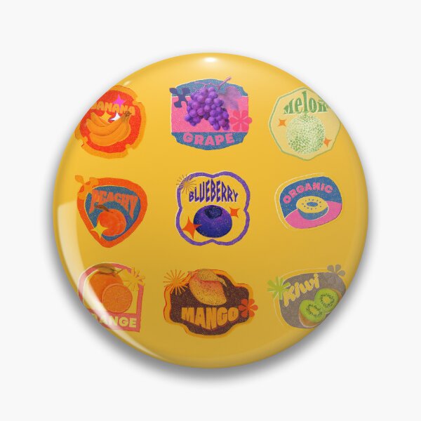Item preview, Retro Fruit Sticker Labels Sticker Pack Vintage Sticker Pack designed and sold by Wordsmith-Wear.