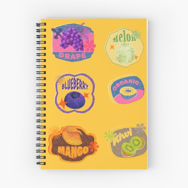 Item preview, Retro Fruit Sticker Labels Sticker Pack Vintage Sticker Pack designed and sold by Wordsmith-Wear.
