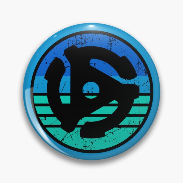 Item preview, Retro 45 RPM Adapter Distressed Blue Sunset  designed and sold by electrovista.