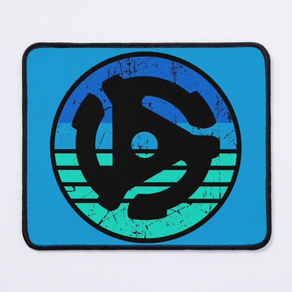 Item preview, Retro 45 RPM Adapter Distressed Blue Sunset designed and sold by electrovista.