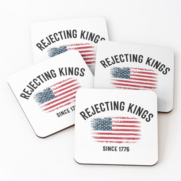 Item preview, Rejecting Kings Since 1776 Patriotic USA Flag 4th Of July designed and sold by My Kozy Shoppe.