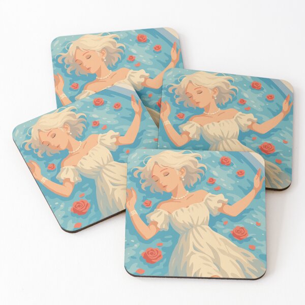 Item preview, Floating Dream – Girl in Water with Roses designed and sold by NeroKanji.