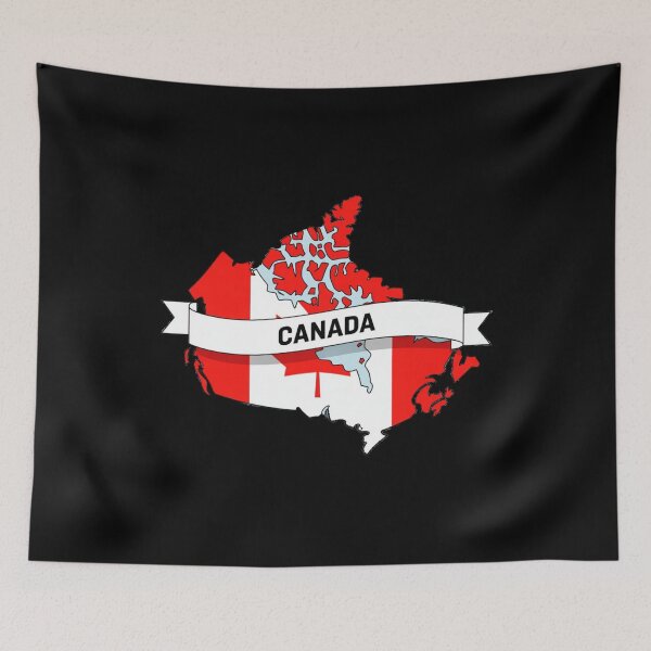 Item preview, Canada Flag Map designed and sold by Paper Drip.