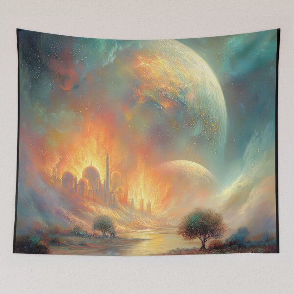 Item preview, Cosmic Metropolis Dawn designed and sold by bloorose.