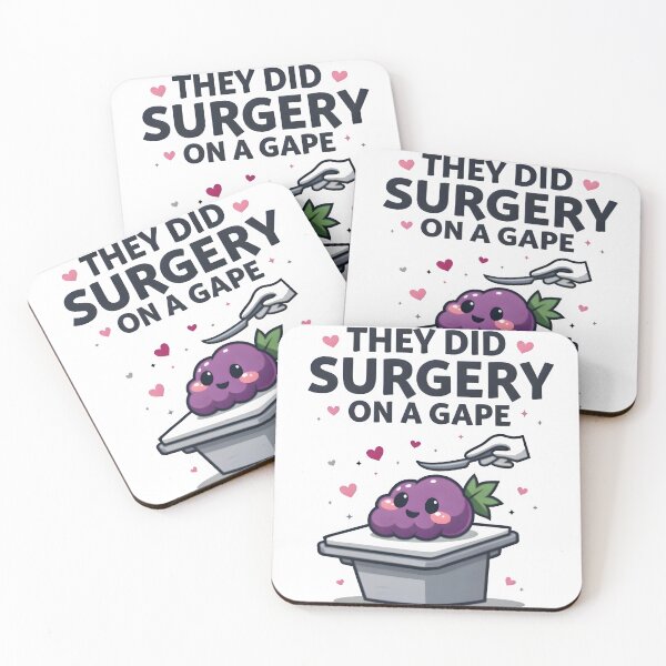 Item preview, They Did Surgery on a Grape | Whimsical Meme designed and sold by MyFashionDreams.