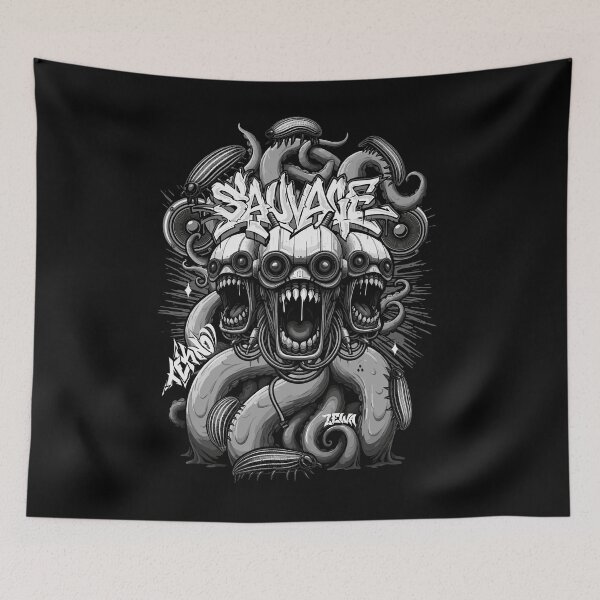 Item preview, Savage monster tekno designed and sold by ZEWAoner.