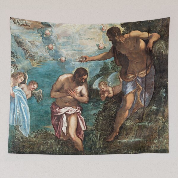 Item preview, Jacopo Tintoretto, Baptism of Christ, Renaissance, Mannerism designed and sold by Artistic Gift Print.