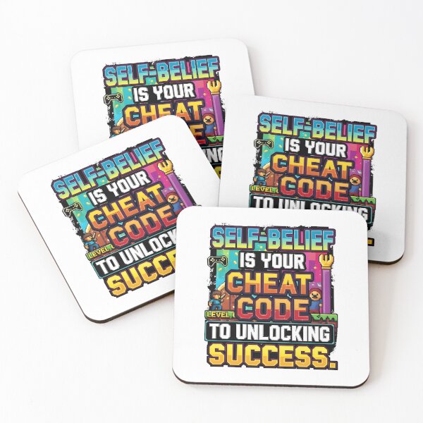 Item preview, Your Pixelated Cheat Code to Success - Retro Gaming Motivation designed and sold by Polymorph-Press.