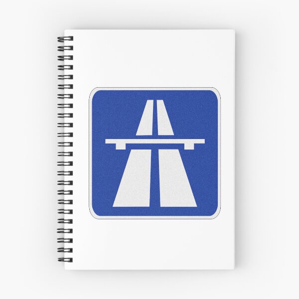 Artikelvorschau, Autobahn, blaues Verkehrsschild entworfen und verkauft von Abstract65.