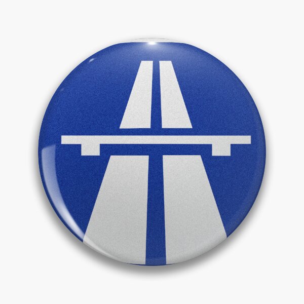 Item preview, Autobahn Blue Road Sign designed and sold by Abstract65.