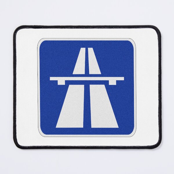 Item preview, Autobahn Blue Road Sign designed and sold by Abstract65.