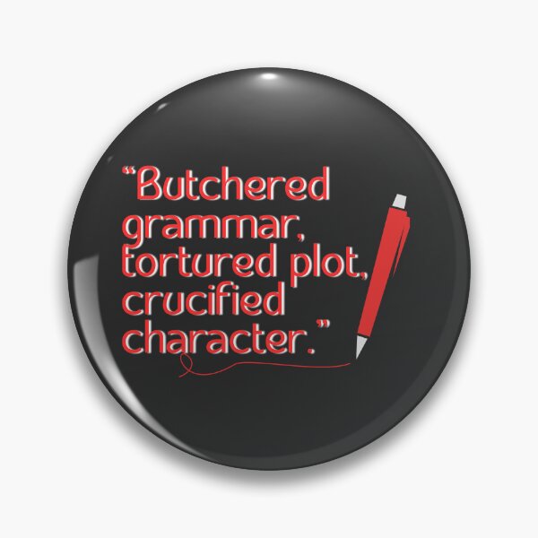 Item preview, Bad Writing (Dark Mode) designed and sold by nocaponthisship.