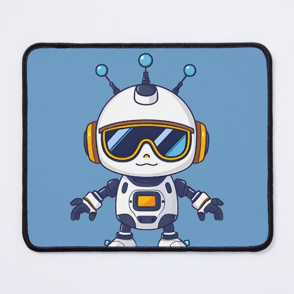 Item preview, Cute Robot in Sunglasses  designed and sold by KaviPatterns.