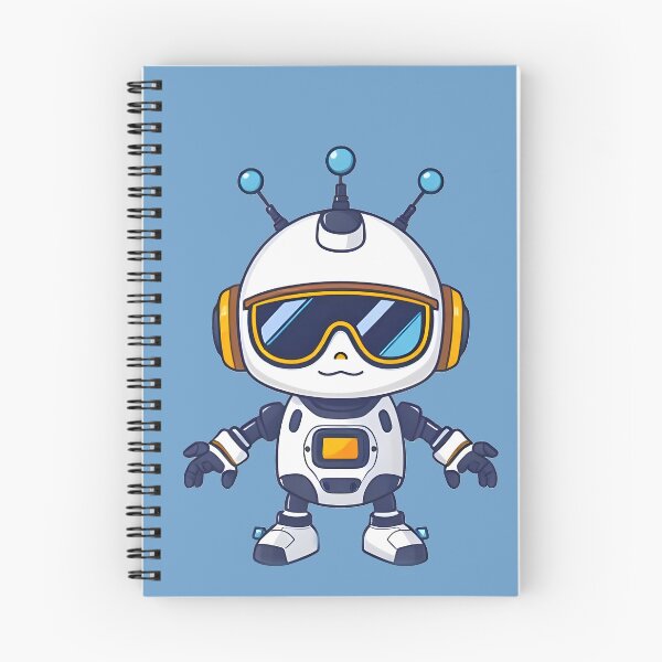 Item preview, Cute Robot in Sunglasses  designed and sold by KaviPatterns.