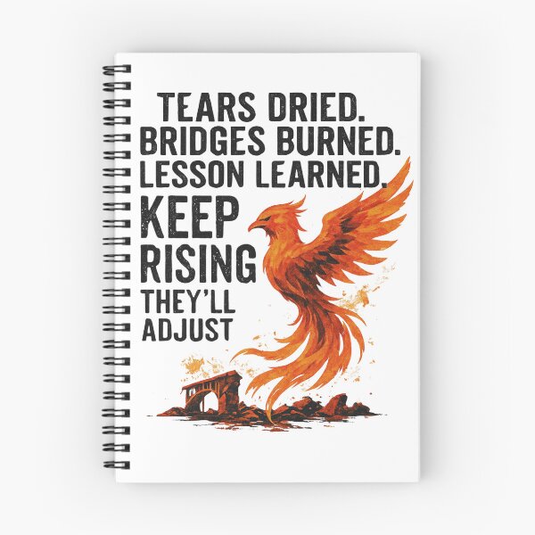 Item preview, Tears dried. Bridges burned. Lesson learned-Keep Rising — They’ll Adjust designed and sold by VishiWish.