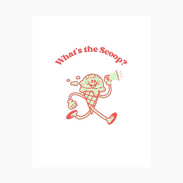 Item preview, What's the Scoop? designed and sold by ThreeFrenchies.