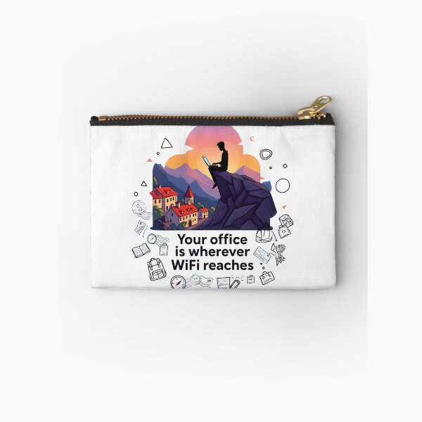 Item preview, Your Office Is Wherever WiFi Reaches - Digital Nomad Remote Work Adventure Design designed and sold by AnnDesignStudio.