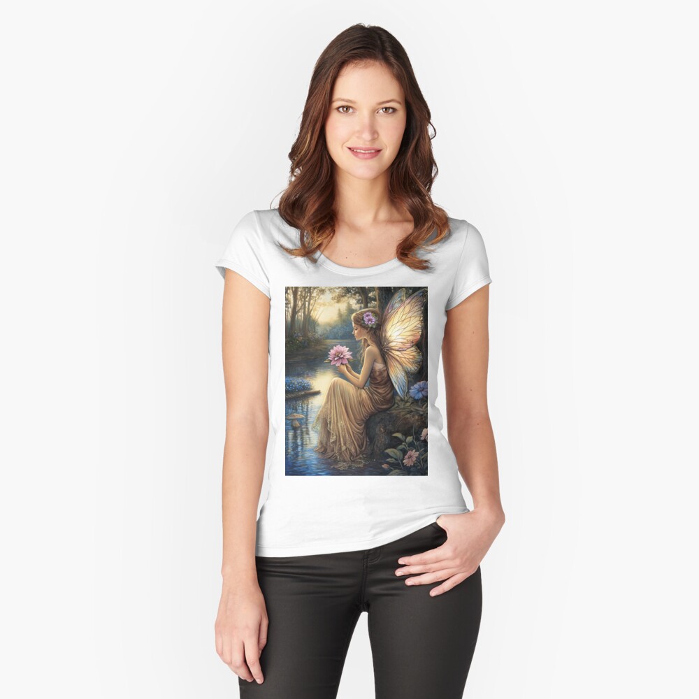 Item preview, Fitted Scoop T-Shirt designed and sold by phatpuppyart.