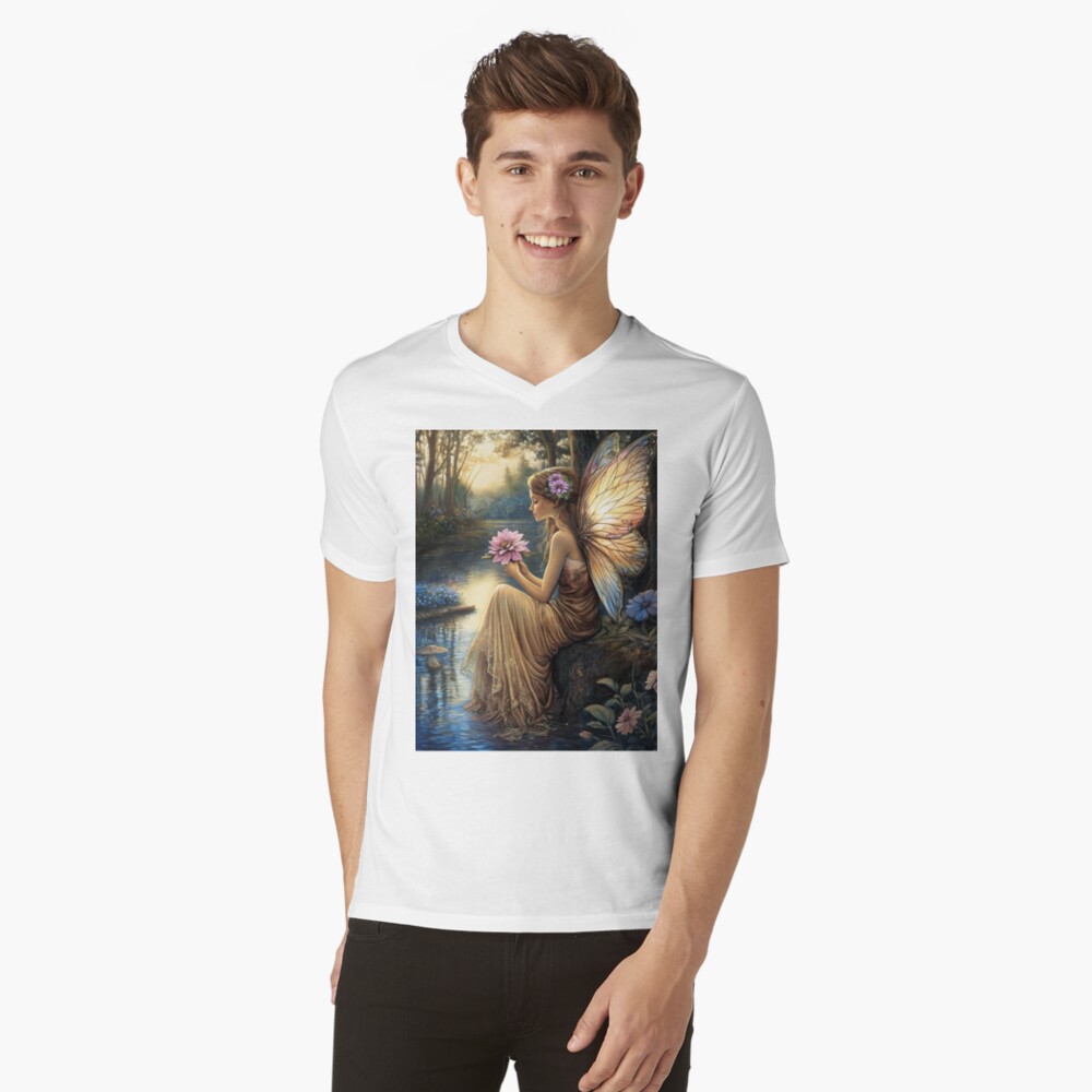 Item preview, V-Neck T-Shirt designed and sold by phatpuppyart.