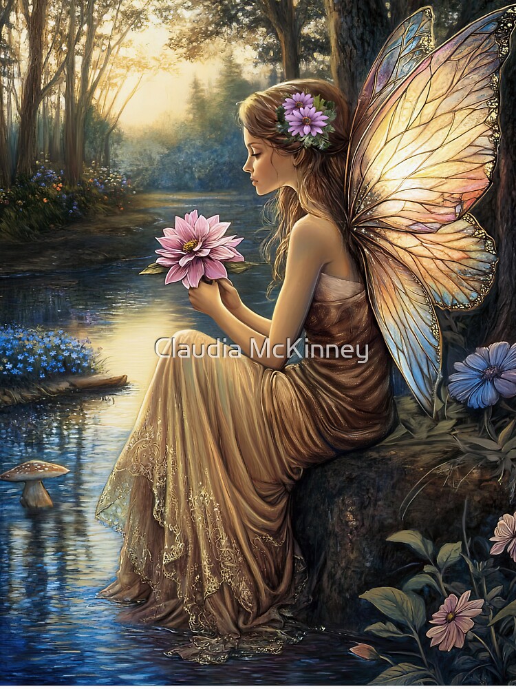 Thumbnail 7 of 7, Classic T-Shirt, When I Dream of Fairies designed and sold by phatpuppyart.