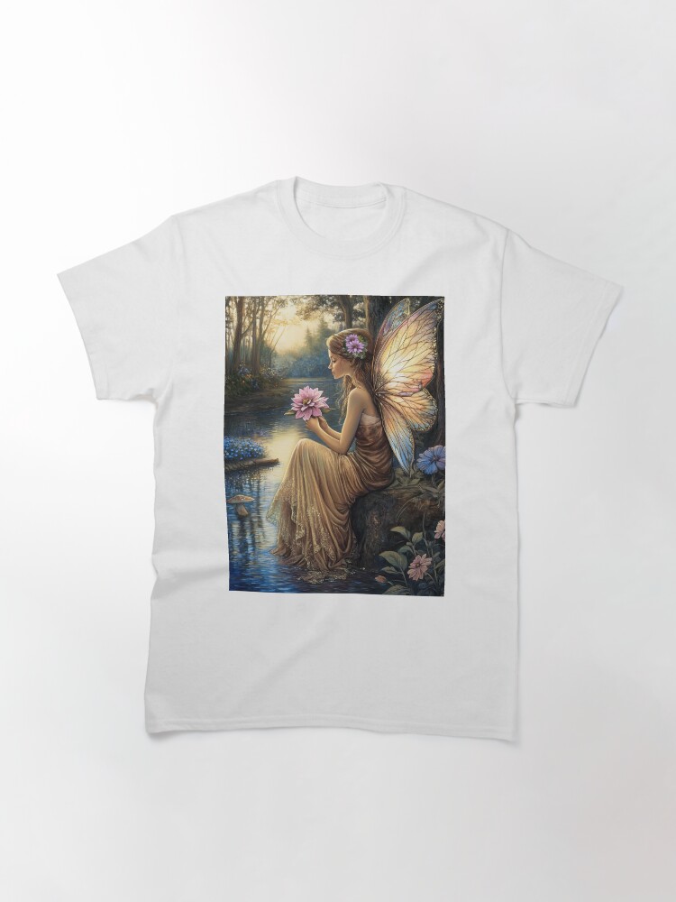 Thumbnail 3 of 7, Classic T-Shirt, When I Dream of Fairies designed and sold by phatpuppyart.