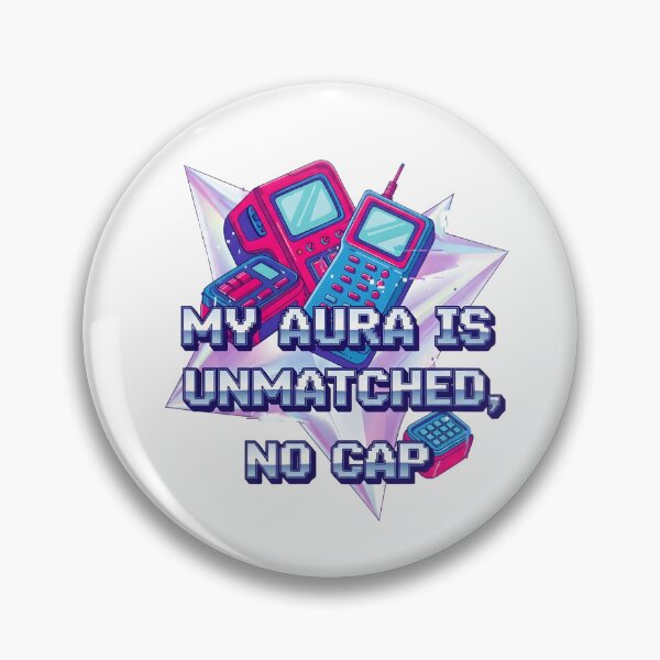 Item preview, My Aura Is Unmatched No Cap - Retro Y2K Flip Phone Vaporwave Confidence Design designed and sold by AnnDesignStudio.