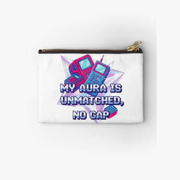 Item preview, My Aura Is Unmatched No Cap - Retro Y2K Flip Phone Vaporwave Confidence Design designed and sold by AnnDesignStudio.