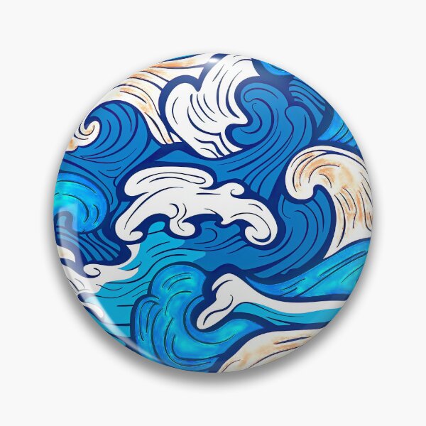 Item preview, Summer Ocean Waves Asian-Style Abstract Art Design designed and sold by DEC02.
