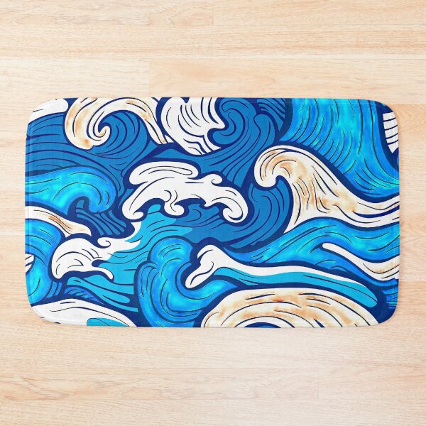 Item preview, Summer Ocean Waves Asian-Style Abstract Art Design designed and sold by DEC02.