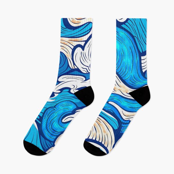 Item preview, Summer Ocean Waves Asian-Style Abstract Art Design designed and sold by DEC02.