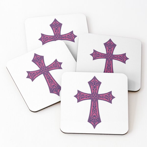 Item preview, Ornate Pink Purple Cross designed and sold by Abstract65.