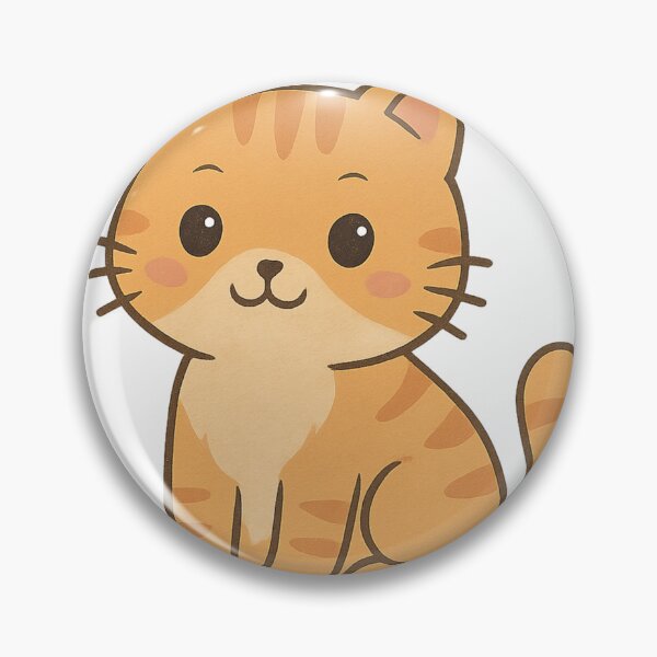 Item preview, Lindo gato atigrado naranja: gatito kawaii de dibujos animados designed and sold by MerchMarketer.