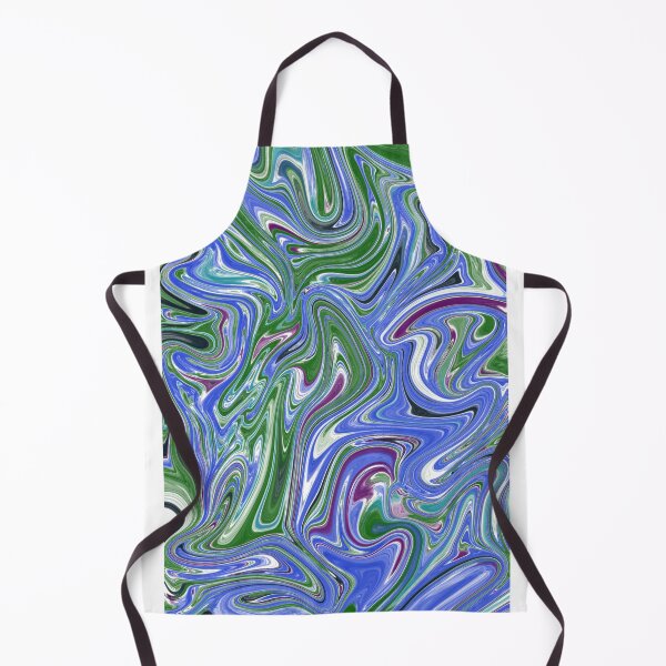 Item preview, Green and Blue Fluid Abstract Retro Art designed and sold by Abstract65.