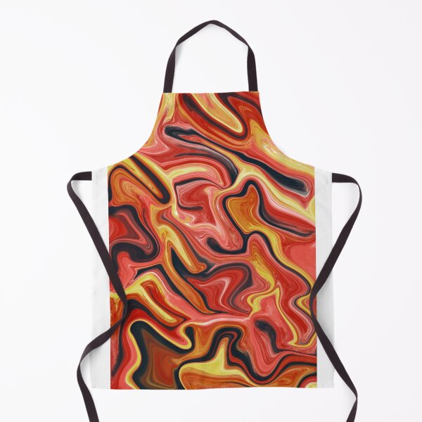 Item preview, Orange Yellow and Black Fluid Abstract Art designed and sold by Abstract65.