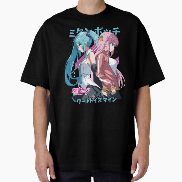 Aperçu de l'œuvre Bocchi le rocher et Miku créée et vendue par Edgeshirt.