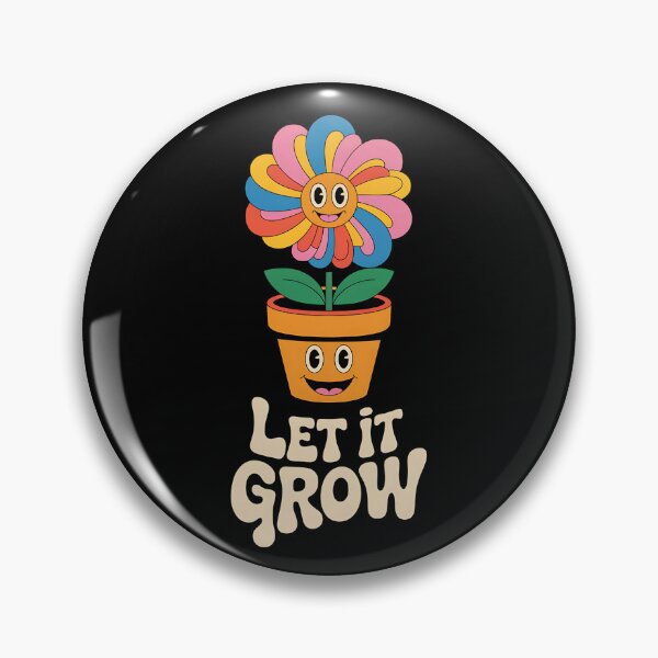 Item preview, Colorful Retro Psychedelic Flower Shirt – Let It Grow Motivational Art designed and sold by FocusedPatterns.