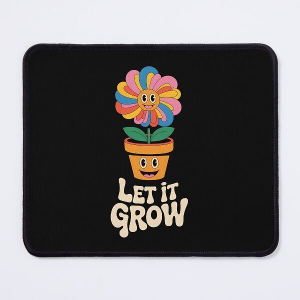Item preview, Colorful Retro Psychedelic Flower Shirt – Let It Grow Motivational Art designed and sold by FocusedPatterns.