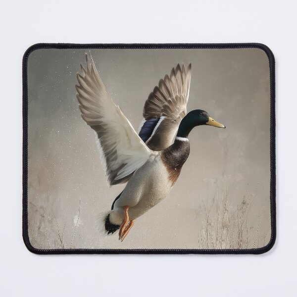 Item preview, Graceful Mallard Duck Over Marsh Mist designed and sold by EJGIBSON.