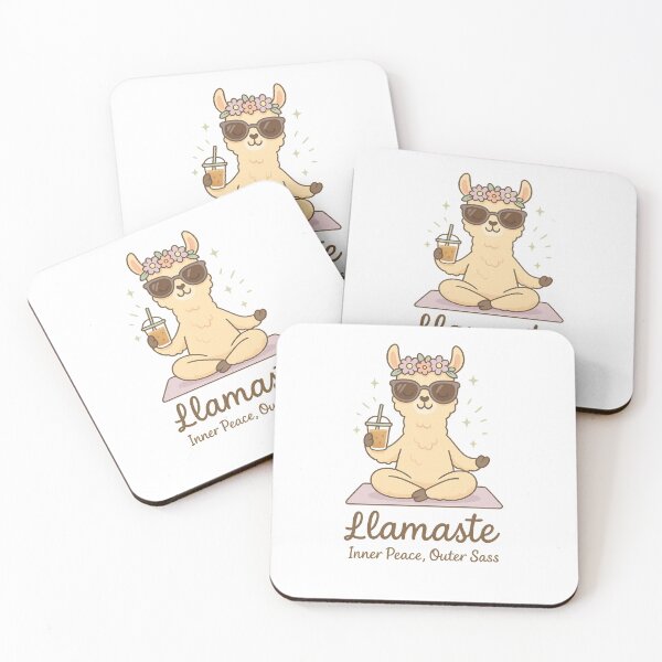 Item preview, Llamaste – Inner Peace, Outer Sass designed and sold by SGMark.