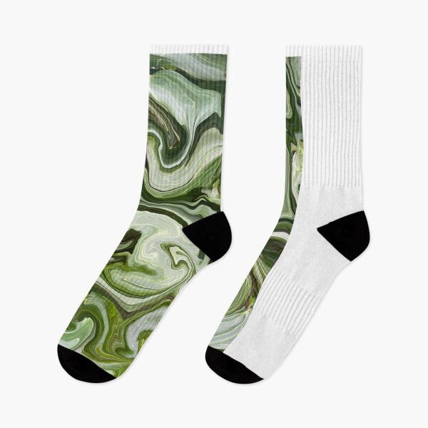 Item preview, Fluid Shades Of Green With Hints Of Black designed and sold by Abstract65.
