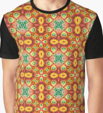 bright blue design multi-colored colorful digital violet seamless repeat pattern Graphic T-Shirt