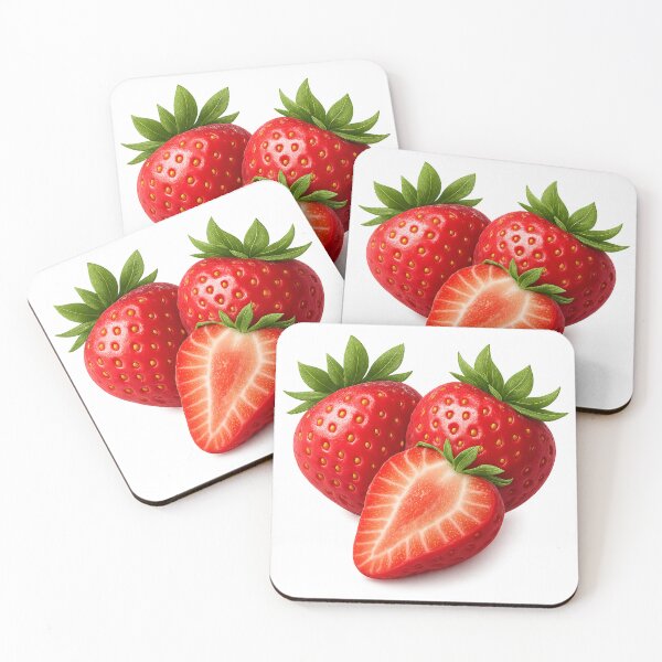 Item preview, Strawberries with shine – fruit power in 3D style designed and sold by RWEW .