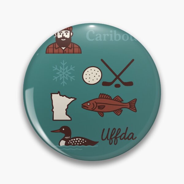 Item preview, Minnesota Icons – Paul Bunyan, Hockey, Uffda & More designed and sold by LowBatteryBrand.