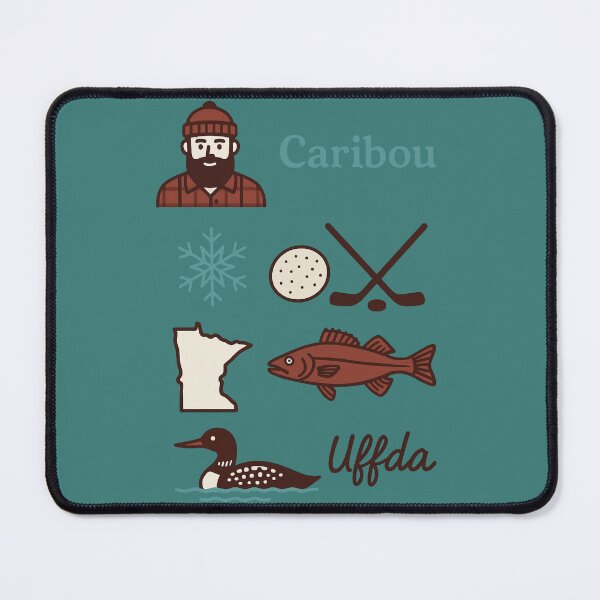 Item preview, Minnesota Icons – Paul Bunyan, Hockey, Uffda & More designed and sold by LowBatteryBrand.