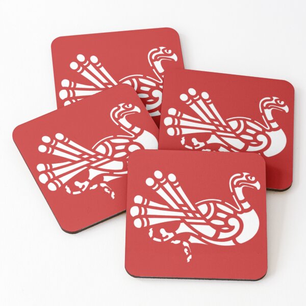 Item preview, Celtic Art Wild Goose by Jenny Meehan Red and White  designed and sold by Jenny Meehan Art Prints and Patterns  .