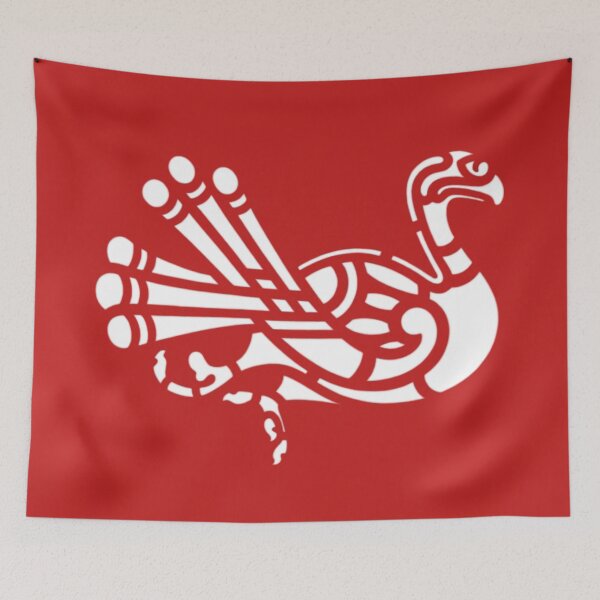 Item preview, Celtic Art Wild Goose by Jenny Meehan Red and White  designed and sold by Jenny Meehan Art Prints and Patterns  .